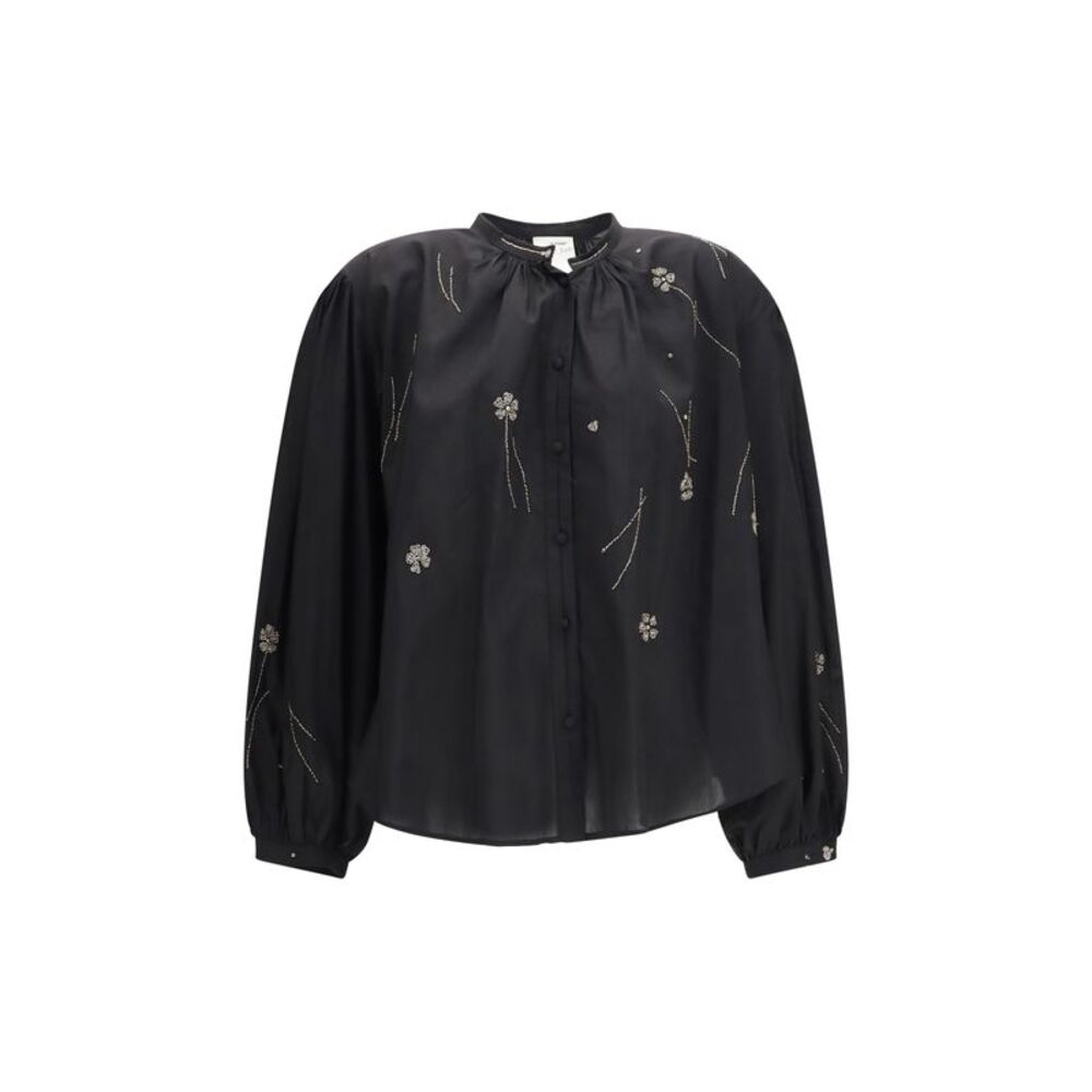 Forte_Forte Women Fleurs D’Orient Embroidered Voile Bohemian Shirt